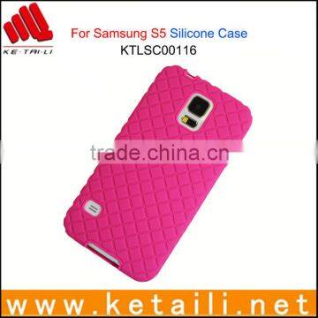 High impact silicone cover for Samsung galaxy S5 with different candy color