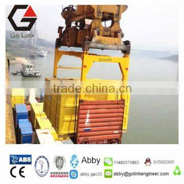 semi automatic container lifting spreader manual operated overheight frame telescopic container spreader