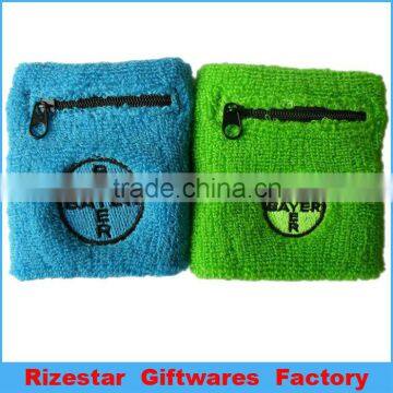 customized design cotton terry toweling wristband