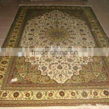 persian knotted silk carpets