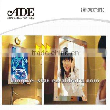 magic mirror LED light box in home decoration