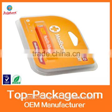 2016 good quality hard plastic packaging box/clamshell blister packaging