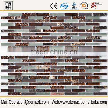 Demax frost glass mosaic mix stone marble