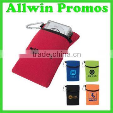 High Quality Neoprene Phone Pouch with Carabiner