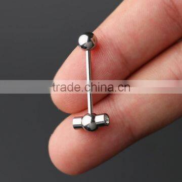 Wholesale 316L Surgical Steel Hammer Shape Vibrating Tongue Piercing photo-2