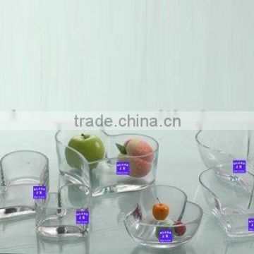 modern fruit glass bowl