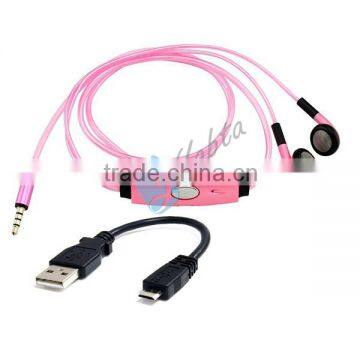 3.5mm Plug Popular Lighting Earphone EL Wire Earbuds