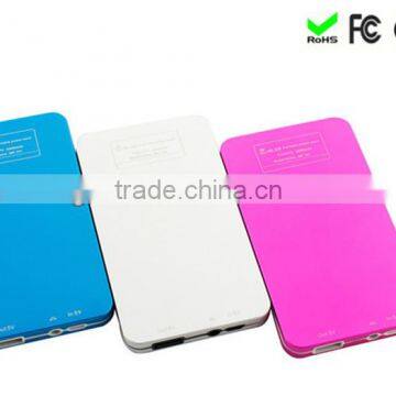 Great improved polymer battery bank/4000mah portable power bank for smart phones