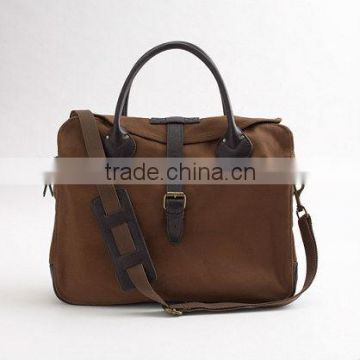 15" cotton twill laptop bag