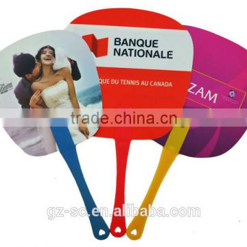 Printable Promotional PP handle fan