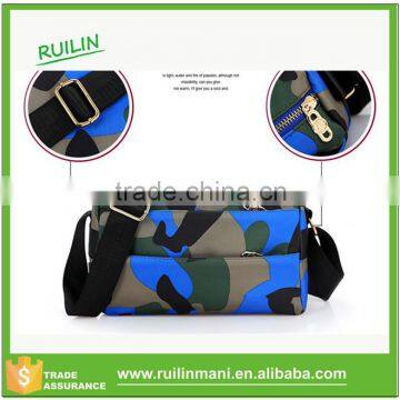 Camouflage Cotton Canvas Messenger Bag Men's Satchel Messenger Bag With Strong Straps photo-3