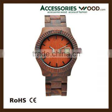 Durable classical fitness band japan wooden watch