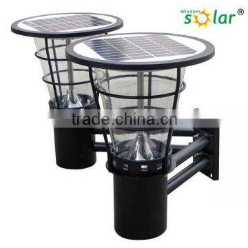 JR-2602 Outdoor black solar wall lamp solar garden light