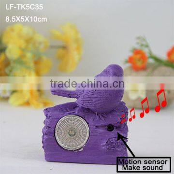 Singing Bird Statue Solar Led Garden Light photo-5