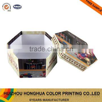 Handmade Paper Box Gift Packaging Box Hexagon Box for Christmas
