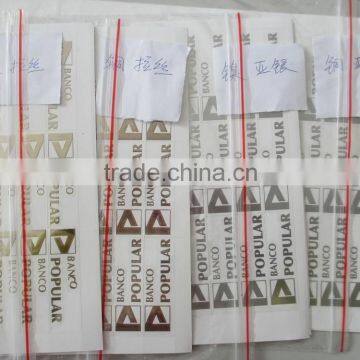 Glossy Finish Electroform Thin Metal Sticker; Metal Electroforming Foil Self Adhesive Label Sticker photo-2