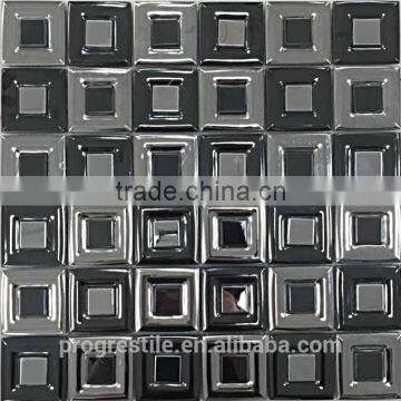 metal mosaic tiles, sliver aluminum mosaic tiles(PMTH3015)