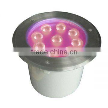 delicate led inground light 9*3W RGB (3 in 1)