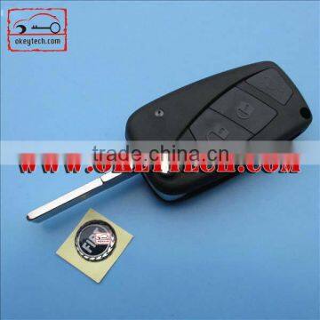 OkeyTech Fiat 3 button flip key shell key cover fiat