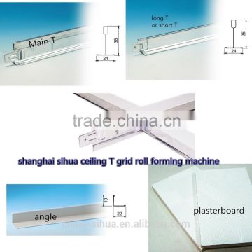 Full automatic high speed t bar suspended roll forming equipment high precision