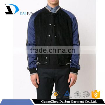 Daijun oem 100%velvet body 100%polyester sleeve in plain custom fashion cotton satin jackets wholesale