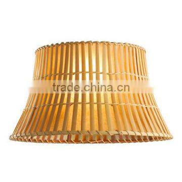 environmental bamboo waisted round lamp shade high quality good for desk light replaceable