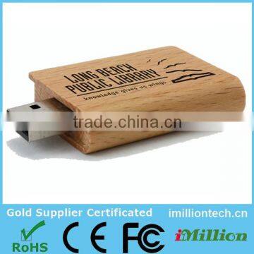 School Promotional Gifts Book Shape Wood USB, Wood Book Shape USB, Wood USB Book Shape