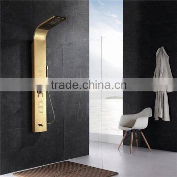 Fashion new arrival gold painting body massage stainless steel shower panel