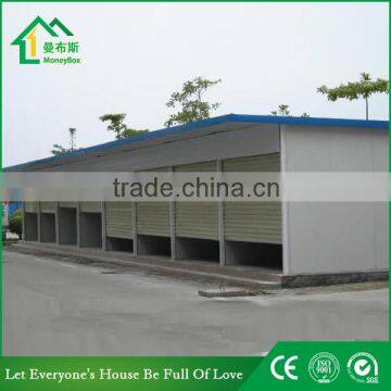 Prefab shop T-house Sandwich Panel material with roller door