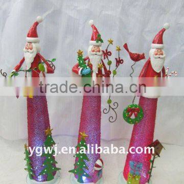 Metal Christmas Santa Claus with led light