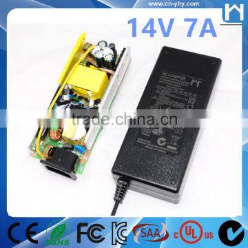 AC adapter 14V UL approved Switching power supply 14V 7A UL power supply