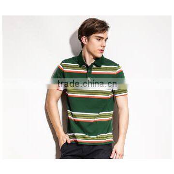 wholesale china color combination striped polo shirt