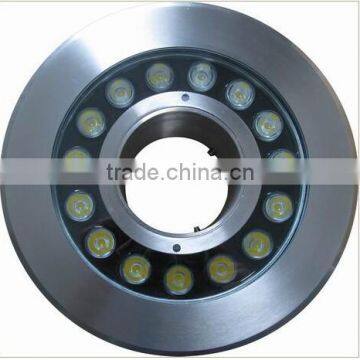 Stainless Steel Big Power 80mm inner diameter fountain pool light recessed led lights