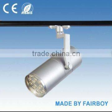 silver housing 18*1w AC85-265V led track light for clothing store