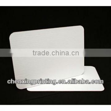 Quarter Sheet Cake Board, Coated White Single Wall Corrugated