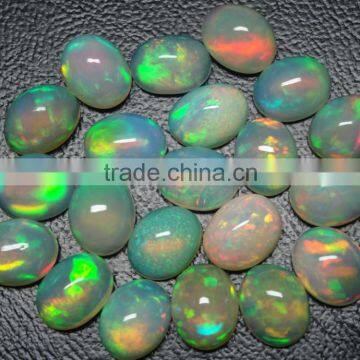 Natural Ethiopian Opal Cabochon +++AAA Quality, Calibrated Size Opal With Amazing Fire