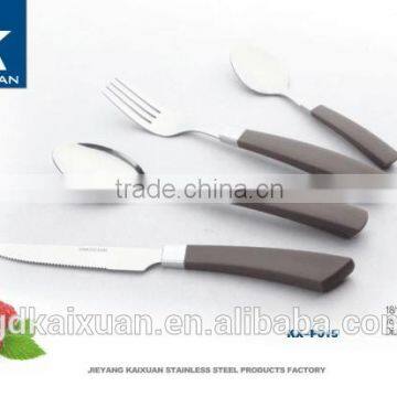 Artistic Design Plastic Handle Stainless Steel Cutlery Set For Kids KX-P015 photo-4