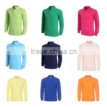 Factory custom Long Sleeve Polo Shirt Polo Uniform