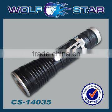 CE Certfication CREE XP-E Q5 160LM 5W Rechargeable Metal Clip Flashlight For Rifle Hunting