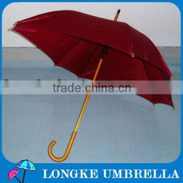 Square Wooden Straight Umbrella