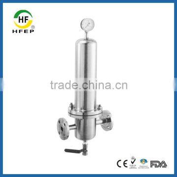 Sanitary 316 Stainless Steel Gas Air Steam Multi Cartridge Filter Housing