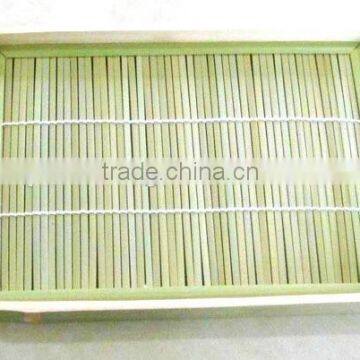 Bamboo tray with Bamboo mat Weaving bamboo tray