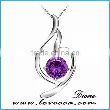 New Arrival Antique Fashion Love Gift Jewelry Crystal 925 Silver Pendant for Sale photo-2