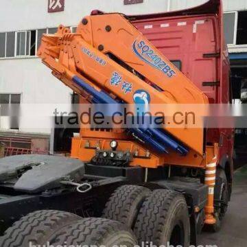 12t boom lift crane with knuckle boom