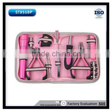 23pcs Female Pink Promotional Hand Kit Set Tool Bag