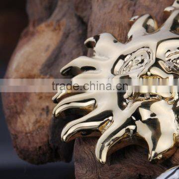 Simple Casting Design Fashion Unique Gold Sun Pendant photo-5