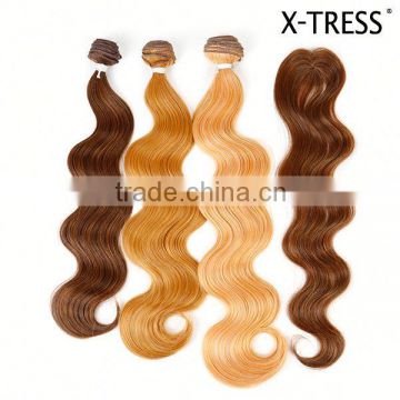 New products custom design synthetic hair extension directly sale