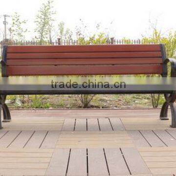 High Quality Outdoor Leisure Bench Wpc Wood Plastic Composite Patio Bench photo-2