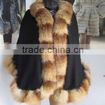 red fox fur cape shawl