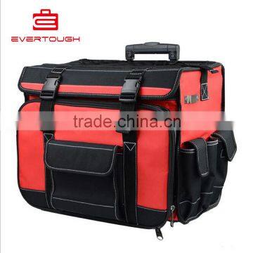 QXJG-LGB-1002 1680D polyester Heavy-duty cloth multi-function rod tug rolling tool bag